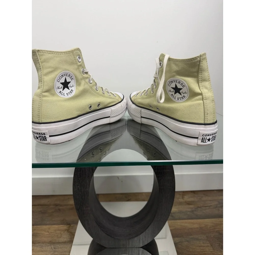 Converse Chuck Taylor All Star Lift High Top Sage Green Sneakers A03386F Size 9